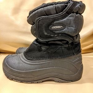 Khombu waterproof boots size 1 black GUC